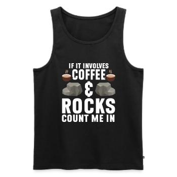 Rock Collector Geology Geologist - Männer Premium Bio Tank Top - Schwarz - Vorne - Michal (187cm)