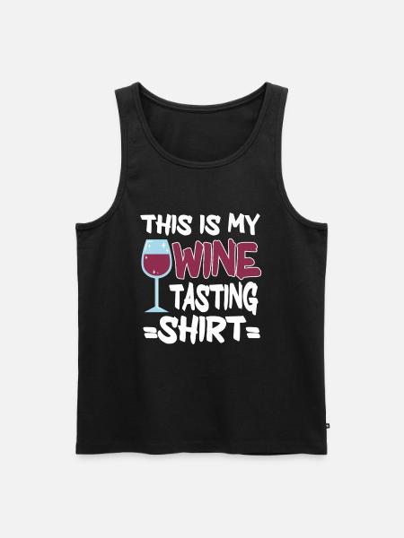 Wine Tasting Funny Wine Lover - Men's Premium Organic Tank Top - black