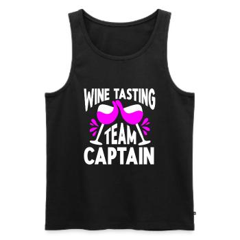 Wine Tasting Funny Wine Lover - Men's Premium Organic Tank Top - black - Front - AI Model Male 178 light (178cm)