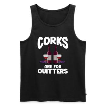 Wine Tasting Funny Wine Lover - Men's Premium Organic Tank Top - black - Front - AI Model Male 178 light (178cm)