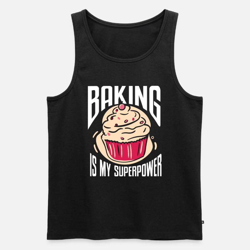 Baking Bakery Baker - Männer Premium Bio Tank Top - Schwarz