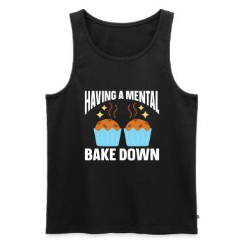 Baking Bakery Baker - Men's Premium Organic Tank Top - black - Front - AI Model Male 178 light (178cm)