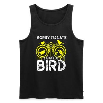 Bird Watching Cute Bird Lover - Männer Premium Bio Tank Top - Schwarz - Vorne - AI Model Male 178 light (178cm)