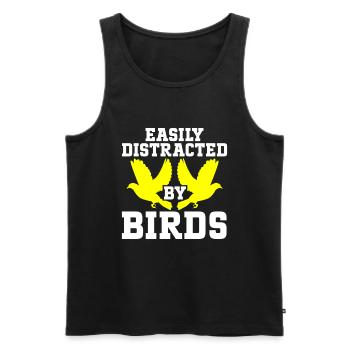 Bird Watching Cute Bird Lover - Männer Premium Bio Tank Top - Schwarz - Vorne - AI Model Male 178 light (178cm)
