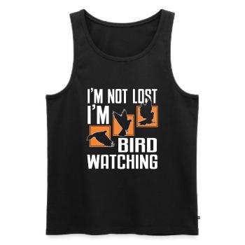 Bird Watching Cute Bird Lover - Männer Premium Bio Tank Top - Schwarz - Vorne - AI Model Male 178 light (178cm)