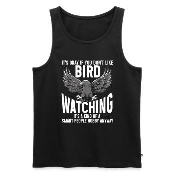 Bird Watching Cute Bird Lover - Männer Premium Bio Tank Top - Schwarz - Vorne - AI Model Male 178 light (178cm)