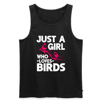 Bird Watching Cute Bird Lover - Männer Premium Bio Tank Top - Schwarz - Vorne - AI Model Male 178 light (178cm)