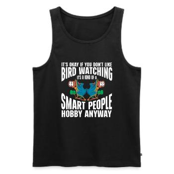 Bird Watching Cute Bird Lover - Männer Premium Bio Tank Top - Schwarz - Vorne - AI Model Male 178 light (178cm)
