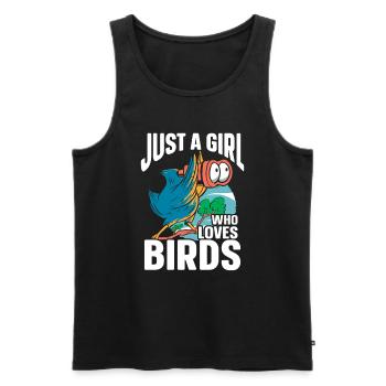 Bird Watching Cute Bird Lover - Männer Premium Bio Tank Top - Schwarz - Vorne - AI Model Male 178 light (178cm)