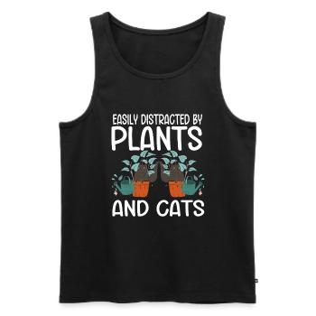 Gardening Horticulture Gardener - Männer Premium Bio Tank Top - Schwarz - Vorne - Michal (187cm)