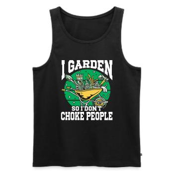 Gardening Horticulture Gardener - Männer Premium Bio Tank Top - Schwarz - Vorne - Michal (187cm)