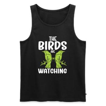 Bird Watching Cute Bird Lover - Männer Premium Bio Tank Top - Schwarz - Vorne - AI Model Male 178 light (178cm)