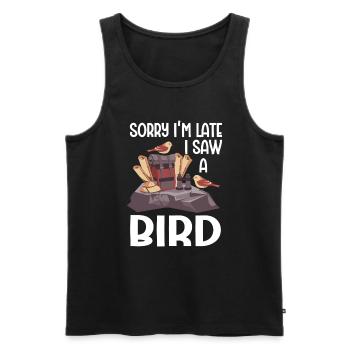 Bird Watching Cute Bird Lover - Männer Premium Bio Tank Top - Schwarz - Vorne - AI Model Male 178 light (178cm)