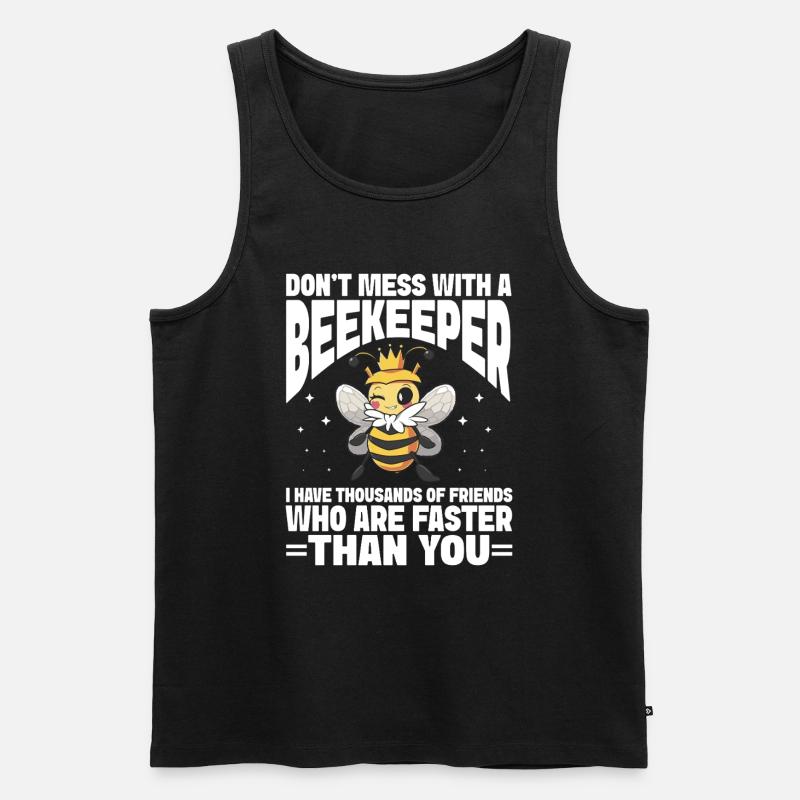 Beekeeping Bees Beekeeper - Männer Premium Bio Tank Top - Schwarz