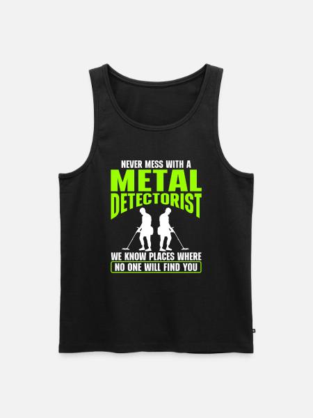 Metal Detectorist Metal Detecting - Men's Premium Organic Tank Top - black