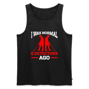 Metal Detectorist Metal Detecting - Men's Premium Organic Tank Top - black - Front - AI Model Male 178 light (178cm)