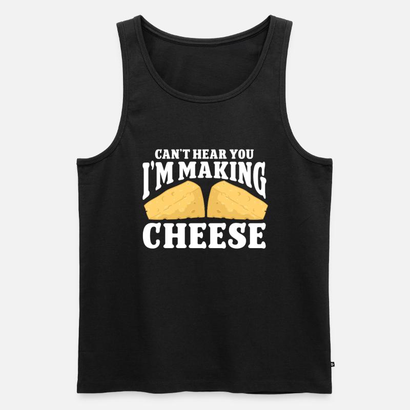 Cheese Making Cheese Lover - Männer Premium Bio Tank Top - Schwarz