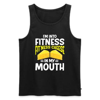 Cheese Making Cheese Lover - Männer Premium Bio Tank Top - Schwarz - Vorne - AI Model Male 178 light (178cm)