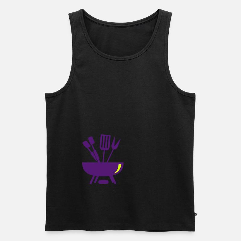 Wok (2c) - Männer Premium Bio Tank Top - Schwarz