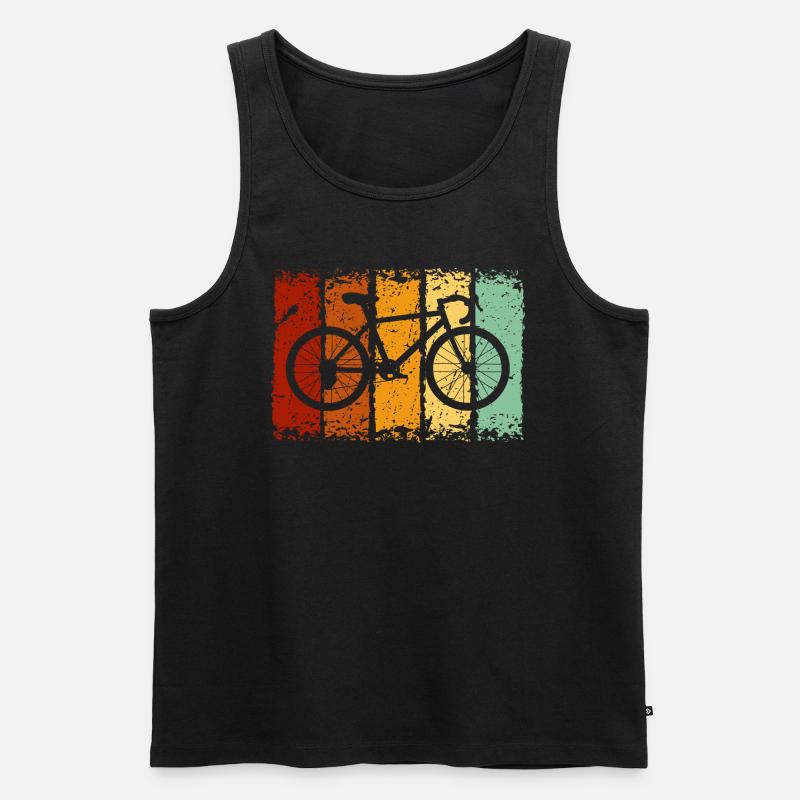 Fahrrad - Männer Premium Bio Tank Top - Schwarz