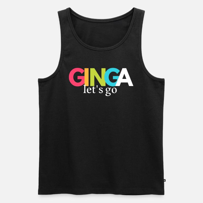 Capoeira Let's Go Ginga - Männer Premium Bio Tank Top - Schwarz