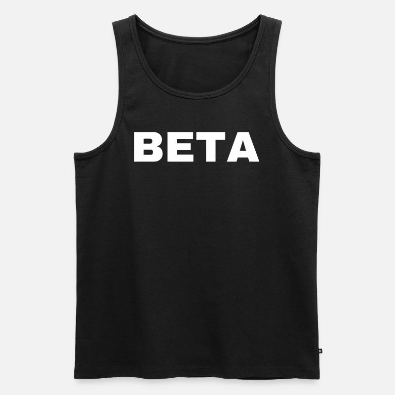 Beta - Männer Premium Bio Tank Top - Schwarz