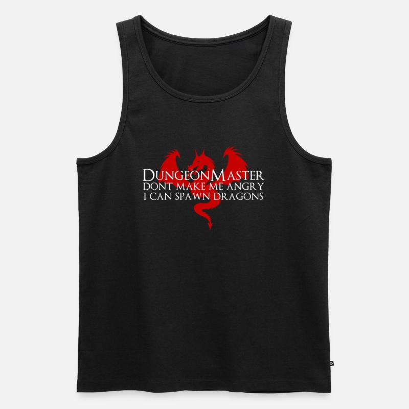 Dungeonmaster | Tabletop RPG Brettspiel Geschenk - Männer Premium Bio Tank Top - Schwarz