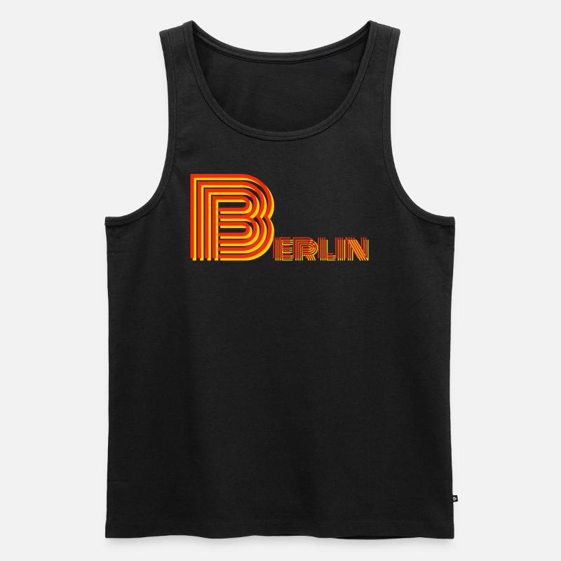 Berlin - Männer Premium Bio Tank Top - Schwarz