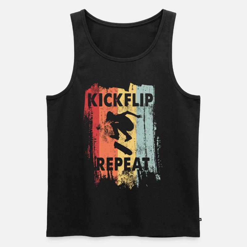 Skateboard - Männer Premium Bio Tank Top - Schwarz