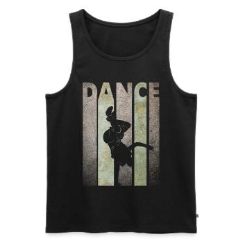 Dancing breakdance sport handstand gift dancer - Men's Premium Organic Tank Top - black - Front - AI Model Male 178 light (178cm)