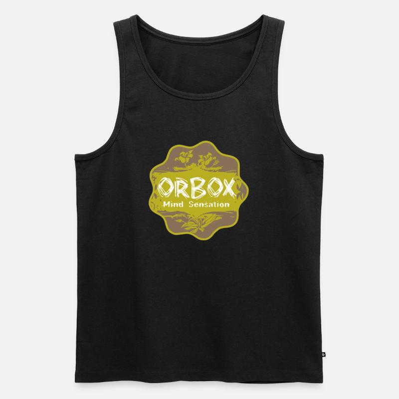 Orbox Mind Sensation - Männer Premium Bio Tank Top - Schwarz