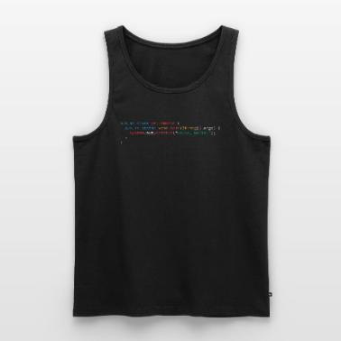 Langage de programmation Java Hello World Débardeur bio Premium Homme