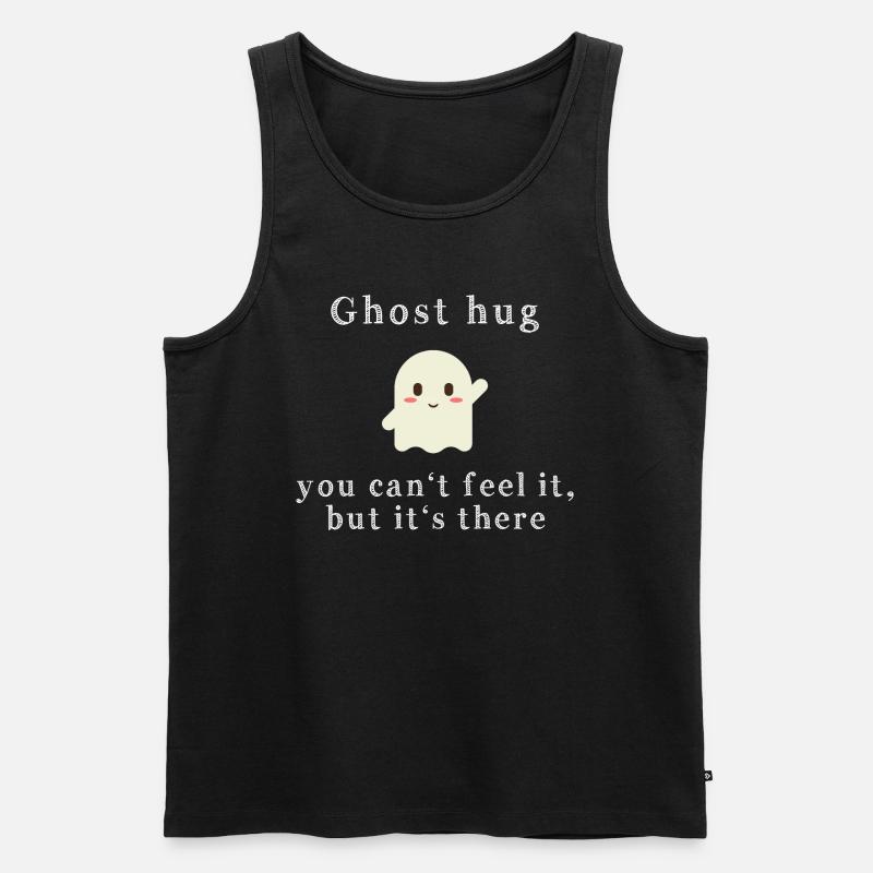 Ghost Hug - Männer Premium Bio Tank Top - Schwarz