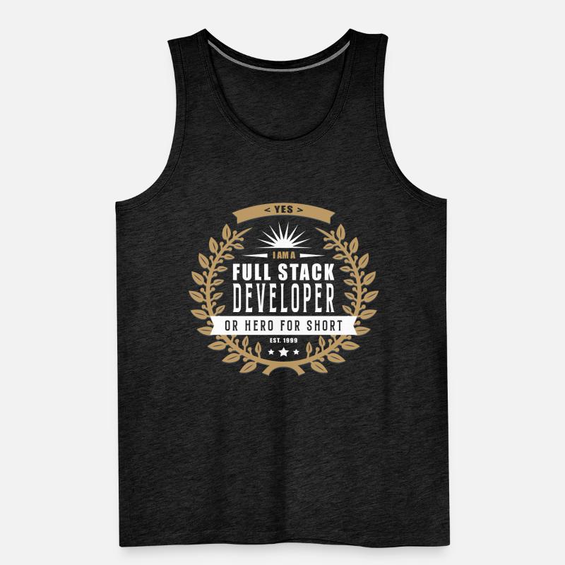 Full Stack Developer hell Men's Premium Organic Tank Top