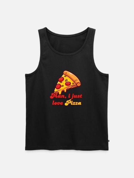 Pizza slice - Men's Premium Organic Tank Top - black