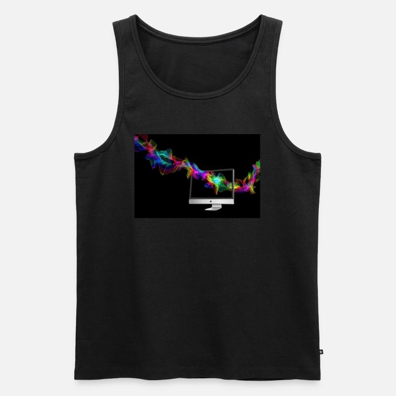 computer - Männer Premium Bio Tank Top - Schwarz