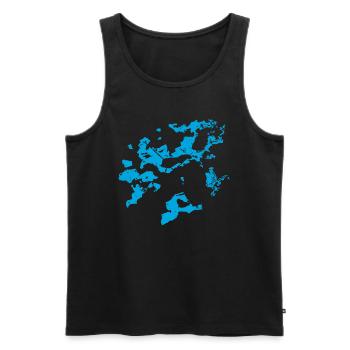 Background Pattern - Mystical - Men's Premium Organic Tank Top - black - Front - AI Model Male 178 light (178cm)