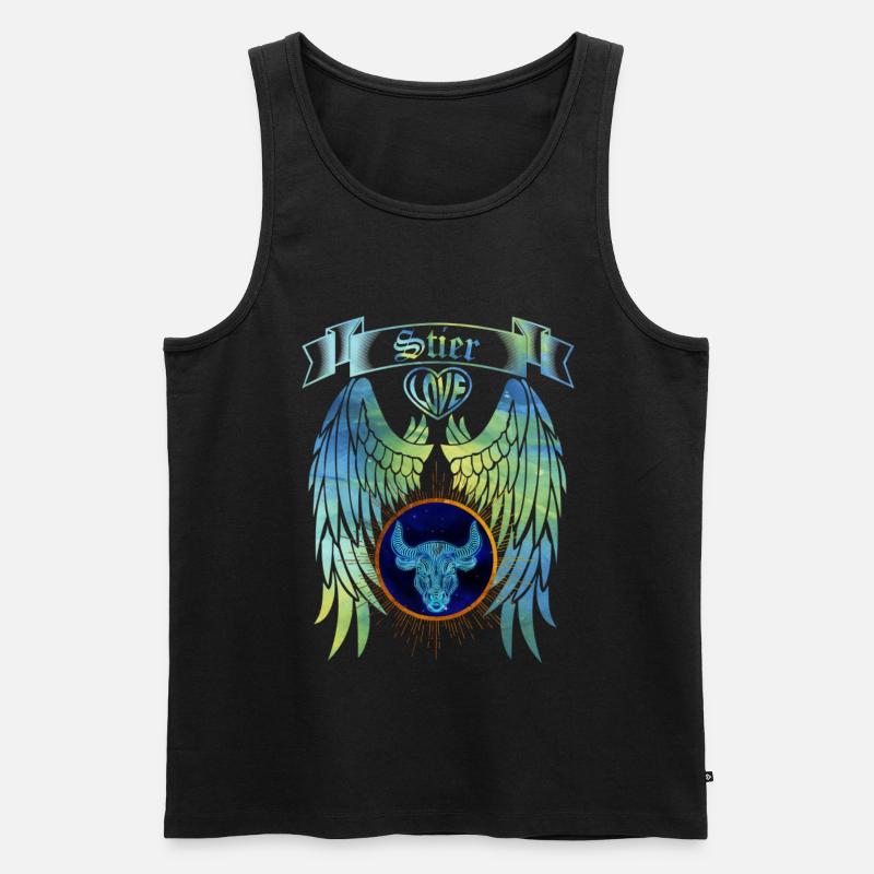Sternzeichen Stier - Männer Premium Bio Tank Top - Schwarz