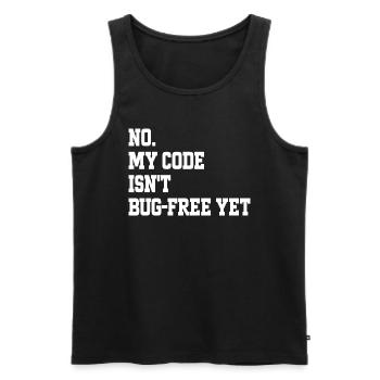 Humor Programmierer Programmierer Bugs Geschenk Entwickler - Männer Premium Bio Tank Top - Schwarz - Vorne - AI Model Male 178 light (178cm)