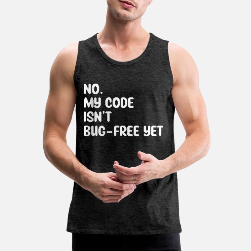 Humor Programmierer Programmierer Bugs Geschenk Entwickler Männer Premium Bio Tank Top