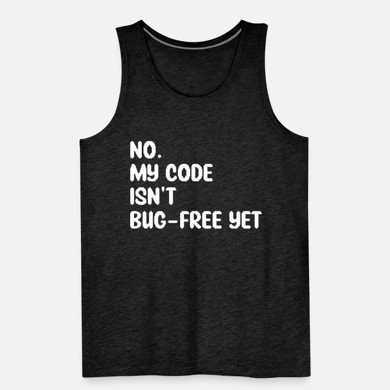 Humor Programmer Coder Bugs Gift Developer Men's Premium Organic Tank Top