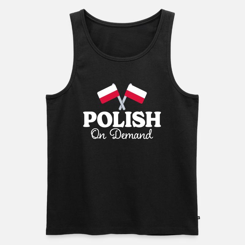 Polnisch Übersetzer Polnisch Dolmetscher - Männer Premium Bio Tank Top - Schwarz