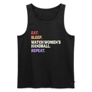Humor Sport Women's Handball - Men's Premium Organic Tank Top - black - Front - Michal (187cm)