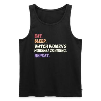 Humor Sport Women's Riding - Men's Premium Organic Tank Top - black - Front - Michal (187cm)