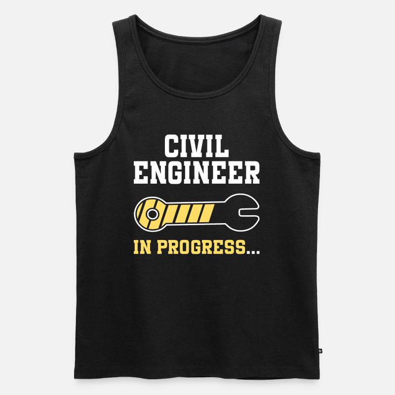 Engineering Future Civil Engineer - Men's Premium Organic Tank Top - black