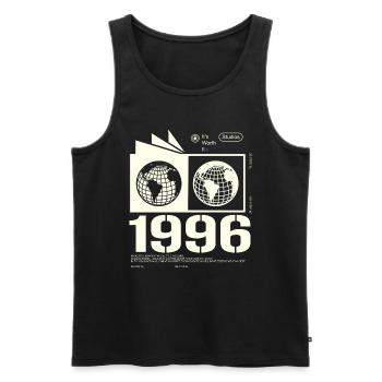 Vintage 1996 Retro Birthday Gift 1996 - Men's Premium Organic Tank Top - black - Front - Michal (187cm)