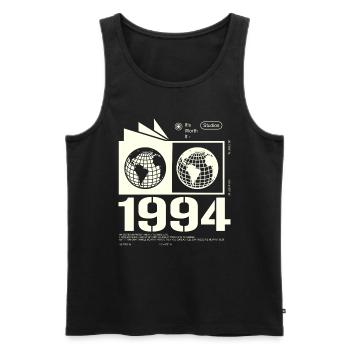 Vintage 1994 Retro Birthday Gift 1994 - Men's Premium Organic Tank Top - black - Front - Michal (187cm)