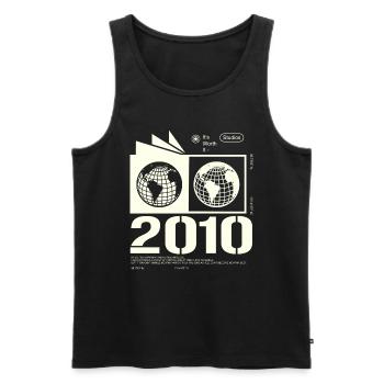 Jahrgang 2010 Retro Geburtstag Geschenk 2010 - Männer Premium Bio Tank Top - Schwarz - Vorne - AI Model Male 178 light (178cm)