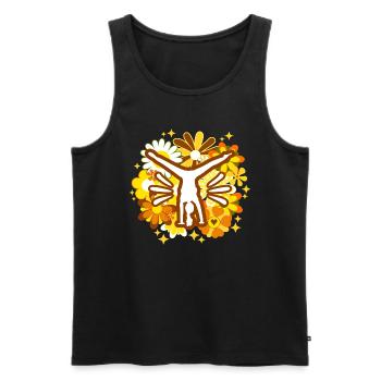 Gymnastik Geschenk Mama Turnerin - Männer Premium Bio Tank Top - Schwarz - Vorne - Michal (187cm)