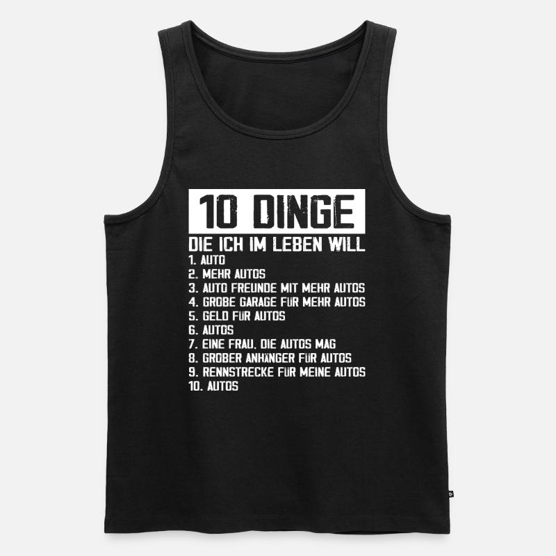 Auto Tuning Schrauber - Männer Premium Bio Tank Top - Schwarz